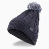 Puma Ladies Cable Pom Beanie Navy Blazer - Bright White 1 Puma Ladies Cable Pom Beanie Navy Blazer - Bright White -Golf Accessories Sales Store 024218001 L
