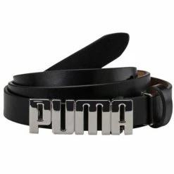 Puma Ladies Leather Cut To Length Belt XSmall Black 02