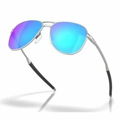 Oakley Contrail Satin Chrome Glasses 57 Prizm Sapphire -Golf Accessories Sales Store 0OO4147A001 4 L