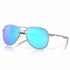 Oakley Contrail Satin Chrome Glasses 57 Prizm Sapphire -Golf Accessories Sales Store 0OO4147A001 L