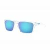 Oakley Sylas Polished Clear Glasses 57 Prizm Sapphire