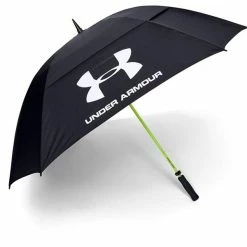 Under Armour Double Canopy Umbrella Black - Hi Vis -Golf Accessories Sales Store 1275475BLKHVOS 2 L