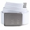Under Armour Gents Webbing Belt 2.0 White 100 -Golf Accessories Sales Store 1305487004 2 L