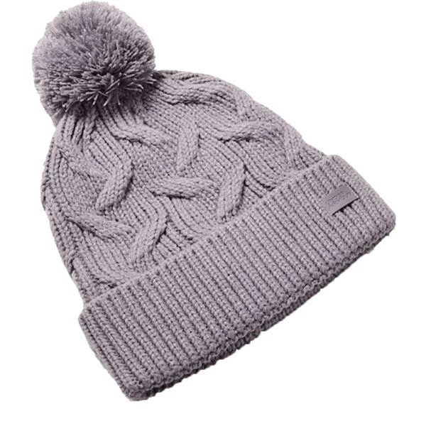 Under Armour Ladies Around Town Pom Beanie Purple 585 3 Under Armour Ladies Around Town Pom Beanie Purple 585