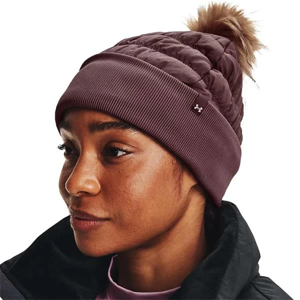 Under Armour Ladies Storm Insulated CGI Beanie Ash Plun 554 4 Under Armour Ladies Storm Insulated CGI Beanie Ash Plun 554 - Image 2