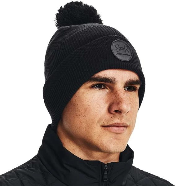 Under Armour Gents Driver Beanie Black 001 4 Under Armour Gents Driver Beanie Black 001 - Image 2