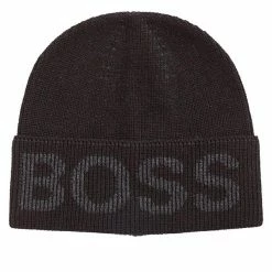 Boss Gents Nebbiolino Beanie Black 001