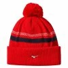 Mizuno BT Pom Pom Hat Red