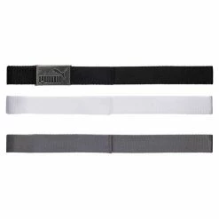 Puma 3 In 1 Web Belt White - Black - Grey