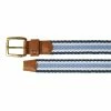 FootJoy Striped Braided Belt Ink - White - Dusk - Blue