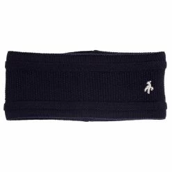 Green Lamb Irene Fleece Lined Headband Navy