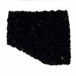 Green Lamb Grady Fun Fur Snood . Black