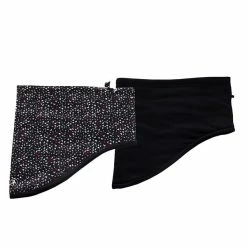 Green Lamb Geo Reversible Snood Petal Black