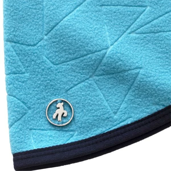 Green Lamb Isla Debossed Fleece Snood Scuba Blue 6 Green Lamb Isla Debossed Fleece Snood Scuba Blue - Image 4