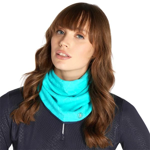 Green Lamb Isla Debossed Fleece Snood Scuba Blue 7 Green Lamb Isla Debossed Fleece Snood Scuba Blue - Image 5