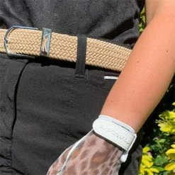 Surprizeshop Woven Golf Belt Cappuccino -Golf Accessories Sales Store BT003001001 2 L