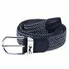 Surprizeshop Woven Golf Belt Navy White -Golf Accessories Sales Store BT005005001 L