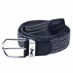 Surprizeshop Woven Golf Belt Navy White