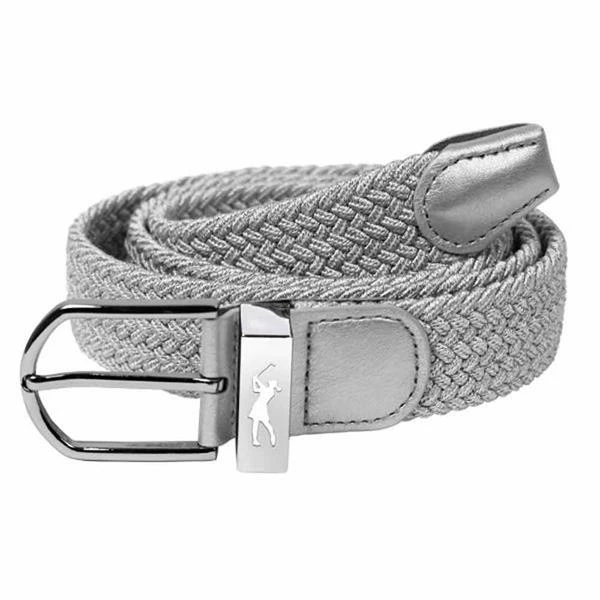 Surprizeshop Woven Golf Belt Silver 3 Surprizeshop Woven Golf Belt Silver