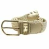 Surprizeshop Woven Golf Belt Gold