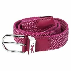 Surprizeshop Woven Golf Belt Pink - White