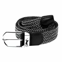 Surprizeshop Woven Belt Black White
