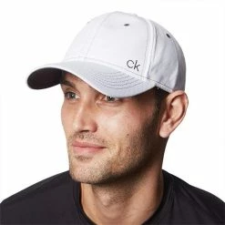 Calvin Klein Golf Tech Baseball Cap White -Golf Accessories Sales Store C9308006 2 L