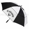 Callaway Clean 60" Double Canopy Umbrella Black - White -Golf Accessories Sales Store CA7H505BLKWHOS L