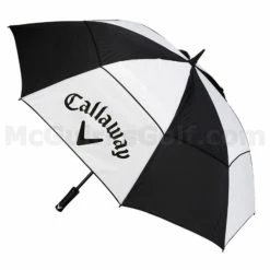 Callaway Clean 60" Double Canopy Umbrella Black - White