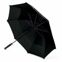 Callaway UpTown 60" Double Canopy Ladies Umbrella Black - Purple -Golf Accessories Sales Store CA8H0501001 2 L