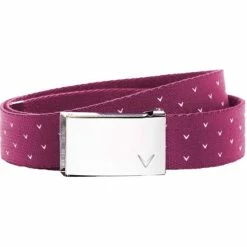 Callaway Ladies Chev Reversible Belt Raspberry Sorbet 663