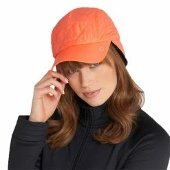 Calvin Klein Golf Ladies Kalmia Cap . Coral 12 Calvin Klein Golf Ladies Kalmia Cap . Coral -Golf Accessories Sales Store CKLA21506002 4 L