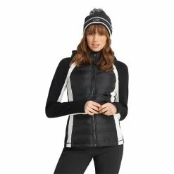 Calvin Klein Golf Ladies Varda Beanie . Black 13 Calvin Klein Golf Ladies Varda Beanie . Black -Golf Accessories Sales Store CKLA21508001 5 L