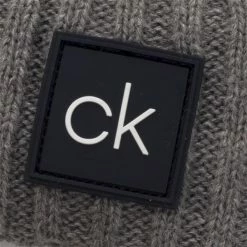 Calvin Klein Golf Gents Chunky Knit Beanie . Grey Marl -Golf Accessories Sales Store CKMA21543002 2 L