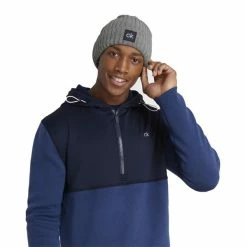 Calvin Klein Golf Gents Chunky Knit Beanie . Grey Marl -Golf Accessories Sales Store CKMA21543002 3 L
