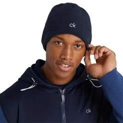 Calvin Klein Golf React Reversible Beanie . Navy White -Golf Accessories Sales Store CKMA21544003 3 L