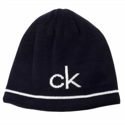Calvin Klein Golf React Reversible Beanie . Navy White