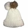 Icon Ladies PomDuo Beanie White -Golf Accessories Sales Store CL8H0302005 L