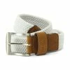 FootJoy Gents Braided Belt White