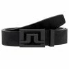 J.Lindeberg Slater 40 Leather Belt Black
