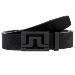 J.Lindeberg Slater 40 Leather Belt Black