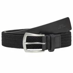 J.Lindeberg Caspian Elastic Braid Belt Black