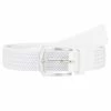 J.Lindeberg Caspian Elastic Braid Belt White -Golf Accessories Sales Store P 931829064WHITE L