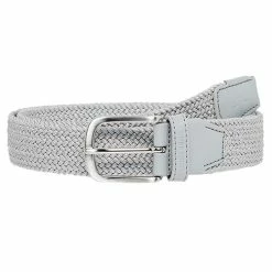 J.Lindeberg Gents Bernhard Braided Elastic Belt Grey