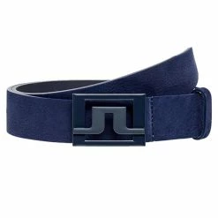 J.Lindeberg Gents Slater 40 Leather Belt Navy