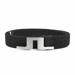 J.Lindeberg Gents Berry Braided Belt Black