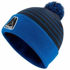 Mr Ping Bobble Hat Navy DelphBlue