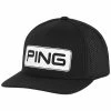 Ping Tour Vented Delta Cap 211 Black White -Golf Accessories Sales Store PI22H0309001 L