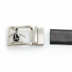 Original Penguin Gents Reversible Leather PB Belt White 100 -Golf Accessories Sales Store PN06000G002 3 L
