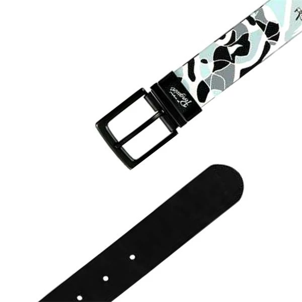 Original Penguin Gents Camo Print Reversible Belt Caviar 001 3 Original Penguin Gents Camo Print Reversible Belt Caviar 001